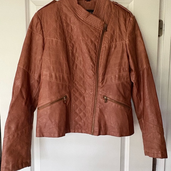 Guess Jackets & Blazers - Guess Faux Leather Moto Jacket